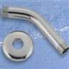 Boston Harbor B1140CP Shower Arm with Flange, 1/2-14 NPT in Connection, Threaded, 7 in L, Plastic