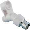 Boston Harbor B1105WH Swivel Ball Joint Shower Bracket, Plastic, White, For: Handheld Shower Head