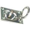 US Hardware M-088C Hatch Lifting Ring, Brass, Chrome, For: Small Hatches, Cabinets and Drawers