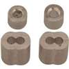 Campbell B7675414 Cable Ferrule and Stop Set, 3/32 in Dia Cable, Aluminum