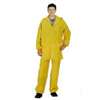 Diamondback 8127LBXX Rain Suit, 2XL, 31-1/2 in Inseam, PVC, Yellow, Drawstring, Zipper