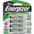 Energizer NH15BP-4 Battery, 1.2 V Battery, 2300 mAh, AA Battery, Nickel-Metal Hydride, Rechargeable, Black