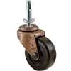 Shepherd Hardware 9345 Swivel Caster, Stem Mounting, 4.63 in W x 2 in D x 6.56 in H Dimensions, 2 in Dia Wheel, Black