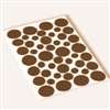 Shepherd Hardware 9425 Furniture Pad, Felt Cloth, Brown, Round