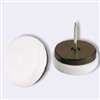 Shepherd Hardware 9447 Furniture Glide, Round, 7/8 in Dimensions, Plastic, White, 4/PK