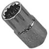 Vulcan MT6515738 Drive Socket, 9/16 in Socket, 1/2 in Drive, 12-Point, Chrome Vanadium Steel, Chrome
