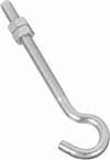 BOLT J-HOOK 5/16X5IN ZINC - Case of 10