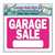 Hy-Ko KIT-13 Sign Kit, Garage Sale, White Legend, Plastic, 12-1/4 in W x 12-3/4 in H Dimensions