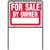 Hy-Ko RSF-605 Real Estate Sign with Frame, For Sale By Owner, White Legend, Plastic