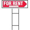 LAWN SIGN FOR RENT 10X24IN - Case of 5
