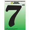 NUMBER HOUSE 7 PLASTIC 6IN BLK - Case of 5