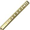 Knape & Vogt 255 PK255 BR 60 Shelf Standard, 500 lb, 23 ga Thick Material, 5/8 in W, 60 in H, Steel, Brass