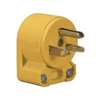 Eaton Wiring Devices 4509AN-BOX Electrical Plug, Angled, Straight Body, 1/4 to 21/32 in, 2-Pole, 20 A, 250 V, Yellow