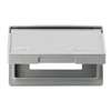 Eaton Wiring Devices S3966W-SP Cover, 7 in L, 4-7/8 in W, Rectangular, Thermoplastic, White, Electro-Plated