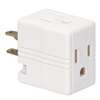 Eaton 1482W-BOX Cube Outlet Tap, 2 -Pole, 15 A, 125 V, 3 -Outlet, NEMA: NEMA 5-15R, White