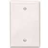 Eaton PJ13W Wallplate, 0.08 in Thick, 1-Gang, Polycarbonate, White, Box