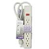 Eaton Cooper Wiring 1136V Power Strip, 14/3 AWG Cable, 3 ft L Cable, 6 -Socket, 15 A, 125 V, Ivory