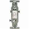 Eaton Cooper Wiring 5221-7W-BU Series Toggle Switch, White, 15 A, 120 V, Side Wire Terminal