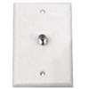 Eaton Cooper Wiring 1172W Wallplate with Coaxial Adapter, 4-1/2 in L, 2-3/4 in W, 1 -Gang, Thermoplastic, White