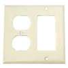 WALLPLATE 2G RECPT/DECR STD IV - Case of 10