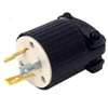Eaton L520P Electrical Plug, 2-Pole, 20 A, 125 V, NEMA: NEMA L5-20, Black/White