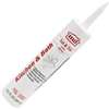 GE GE14209 Kitchen and Bath Caulk, White, 24 hr Curing, 10.1 oz Cartridge