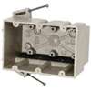 fiberglassBOX 3300-NK Electrical Box, 3 -Gang, 6 -Outlet, 12 -Knockout, Fiberglass Reinforced Polyester BMC