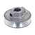 Cdco 200A-3/8 V-Groove Pulley, 3/8 in Bore, 2 in OD, 1-3/4 in Dia Pitch, 1/2 in W x 11/32 in Thick Belt, Zinc