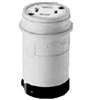 Eaton L1430C Electrical Connector, 3-Pole, 30 A, 125/250 V, NEMA: NEMA L14-30, Black/White