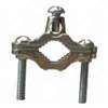 Halex 16010B Ground Clamp, Clamping Range: 1/2 to 1 in, 10 to 2 AWG Wire, Zinc, 25/BX