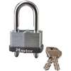 Master Lock 510D Padlock, Keyed Different Key, Adjustable Shackle, 9/32 in Dia Shackle, 5/8 to 2 in H Shackle, Laminated