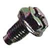 SCREW GROUNDING RND HD GRN
