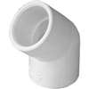 IPEX 435482 Pipe Elbow, 3/4 in, Socket, 45 deg Angle, PVC, SCH 40 Schedule