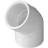 IPEX 435483 Pipe Elbow, 1 in, Socket, 45 deg Angle, PVC, SCH 40 Schedule