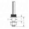 Freud 60-100 Slotting Cutter Arbor, 25/64 in OAL, 1/4 in Dia Shank, Carbide