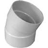 Canplas 414204BC Pipe Elbow, 4 in, Hub, 22.5 deg Angle, PVC, White