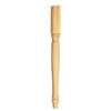 Waddell Early American Series 2566 Table Leg, 15-3/4 in H, Hardwood, Smooth Sanded