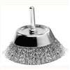 Weiler 36418 Wire Cup Brush, 1-3/4 in Dia, 1/4 in Arbor/Shank, Steel Bristle
