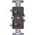 Eaton Wiring Devices 271B-BOX Combination Toggle Switch, 15 A, 120/277 V, Screw Terminal, Brown