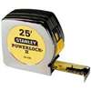 STANLEY 33-425 Measuring Tape, 25 ft L Blade, 1 in W Blade, Steel Blade, ABS Case, Chrome Case