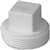 IPEX 193051S Cleanout Plug, 1-1/2 in, MNPT, PVC, White, SCH 40 Schedule