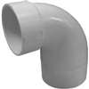 Canplas 193103 Reducing Closet Bend Pipe Elbow, 4 x 3 in, Spigot x Hub, 90 deg Angle, PVC, White
