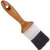 Linzer WC1123-4 Paint Brush, Walnut, Wood Handle, 4 in W, 3-1/2 in L Bristle, Polyester Bristle, Beaver Tail Handle
