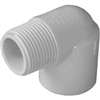 IPEX 435501 Street Pipe Elbow, 3/4 x 3/4 in, Slip x MPT, 90 deg Angle, PVC, White, SCH 40 Schedule