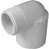 IPEX 435503 Street Pipe Elbow, 1-1/4 x 1-1/4 in, Slip x MPT, 90 deg Angle, PVC, White, SCH 40 Schedule