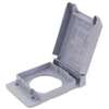 Carlon E98G5FN-CAR Device Cover, 4-53/64 in L, 3-11/16 in W, Rectangular, 1-Gang, Plastic, Textured, Gray