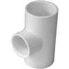 IPEX 435801 Reducing Pipe Tee, 1-1/2 x 1-1/2 x 3/4 in, Slip x Slip x Slip, PVC, White, SCH 40 Schedule