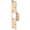 Defender Security U 9426 Deadbolt Strike Plate, 7-7/8 in L, 1-1/4 in W, Steel, Brass
