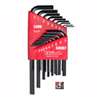 Eklind 10018 Hex Key Set, 18-Piece, Steel, Black