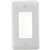 Amerelle 935RW Wallplate, 5 in L, 2-13/16 in W, 1 -Gang, Steel, White